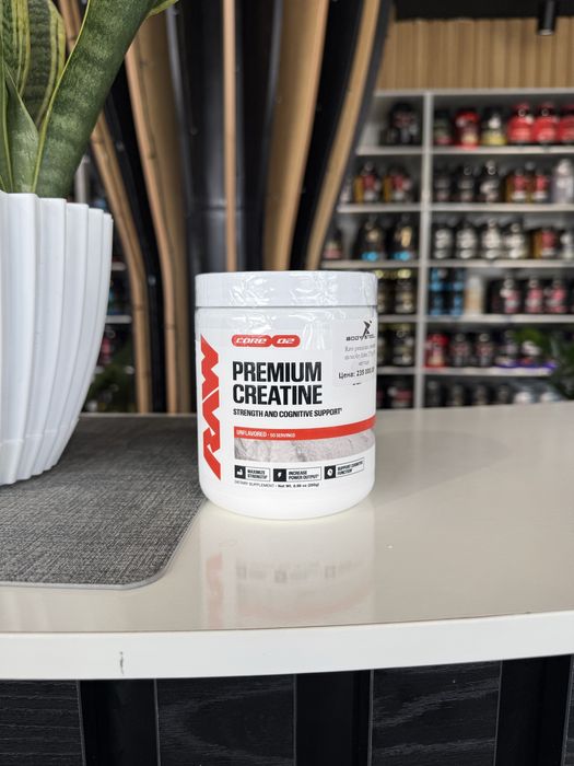 Raw Premium Creatine monohydrate 255 gr 50 servings. Креатин.