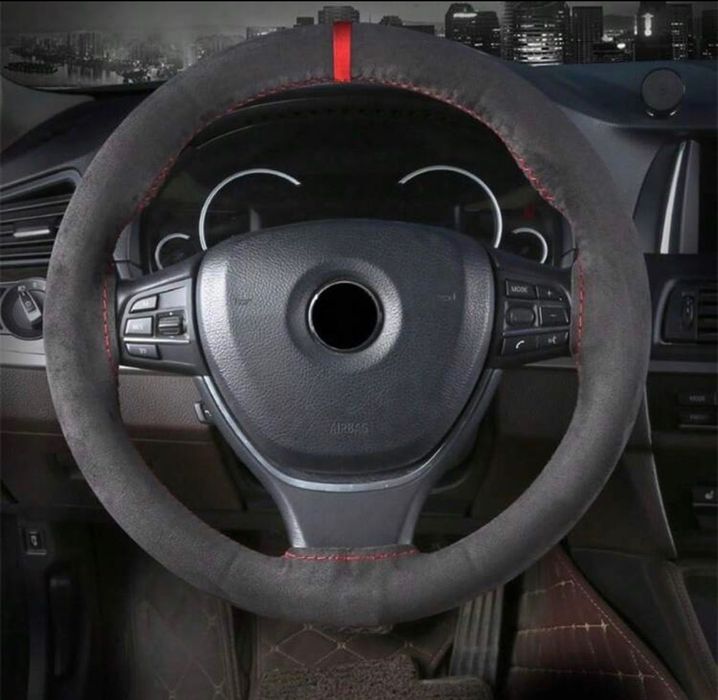 Универсален ръчно ушит калъф за волан от велур