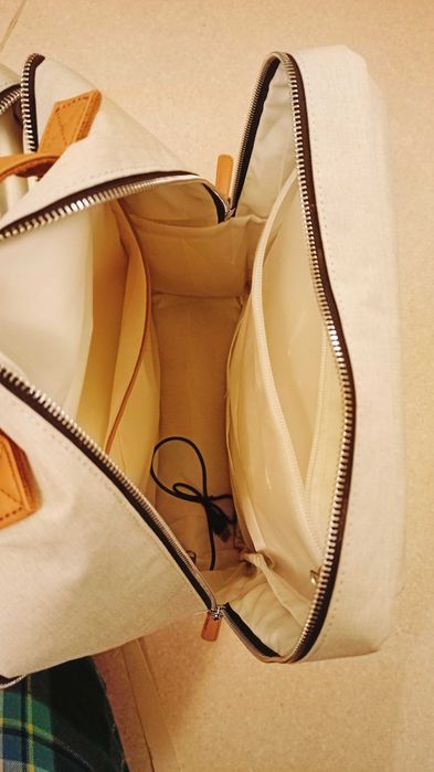 Rucsac bej dimensiuni WizzAir in stare perfecta