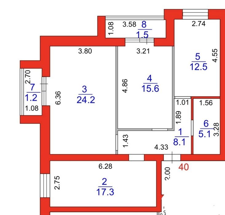 Продаю квартиру 3х комнатная