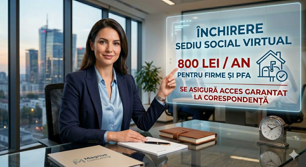 Închiriere sediu social SRL PFA