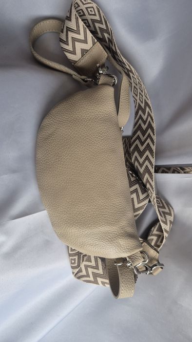 Geanta piele naturala Italia -noua-