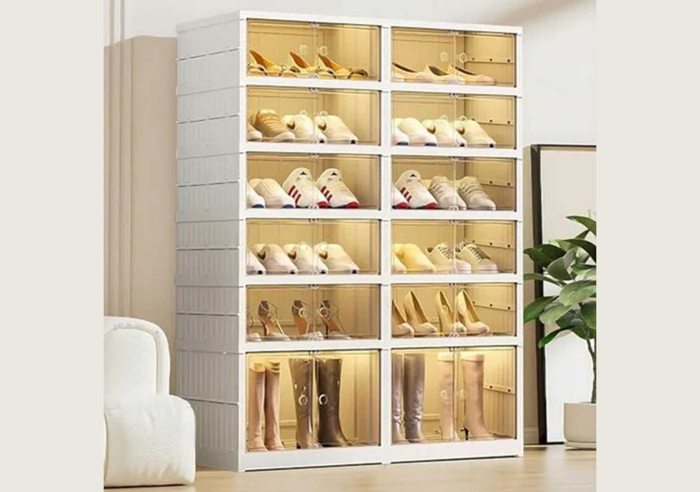 Cкладной шкаф для обуви 6+6 ярусов (87×34,5×117 см) p25