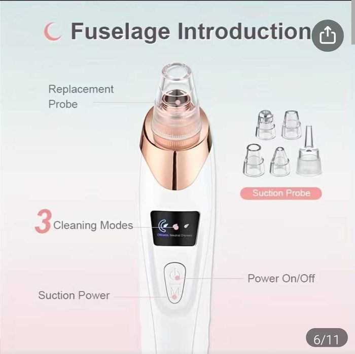 Vacuum pentru punctele negre / Set curatare faciala