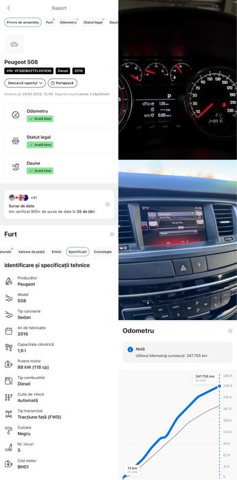 Peugeot 508 Facelift 2016 Automat AISIN Feline Navigatie Camera Euro 6