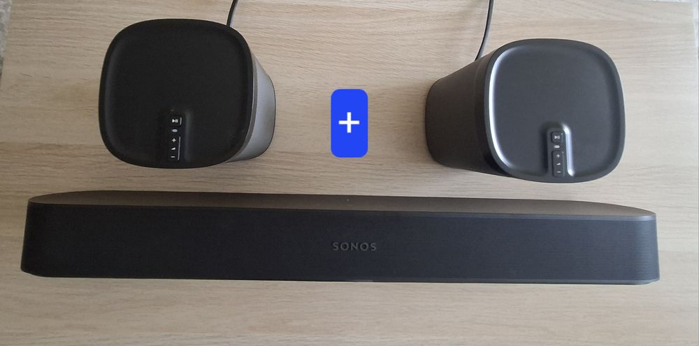 OKAZIE SET Sonos BEAM 2 + 2×Sonos PLAY Sunet Fantastic CINEMA  WI FI