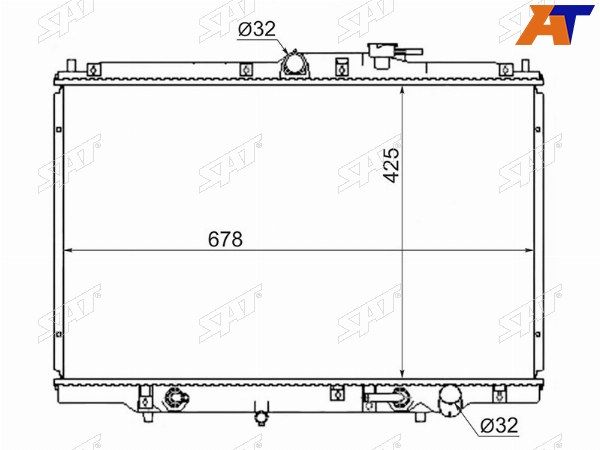 Радиатор Honda Odyssey