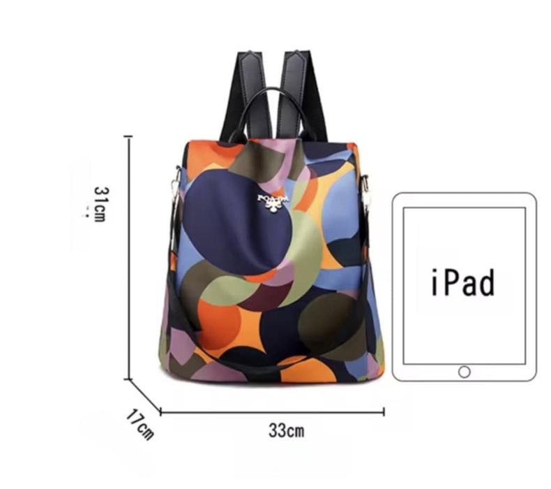 Нова цветна текстилна дамска раница за всекидневна употреба