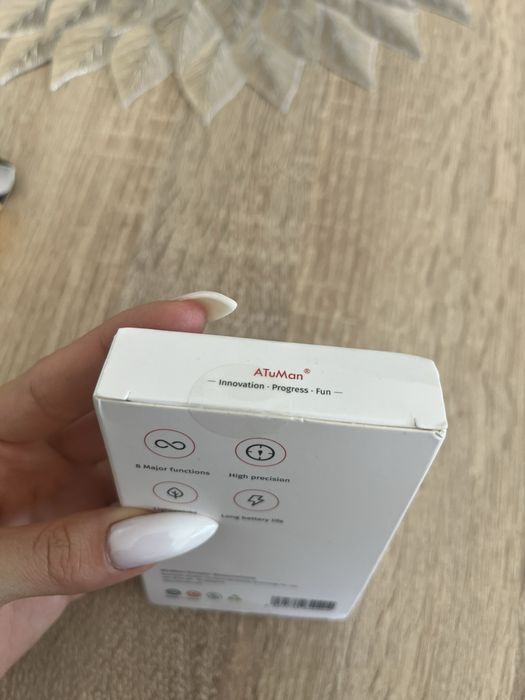 Кръгла рулетка с електронен дисплей, USB Type-C зареждане, Черен