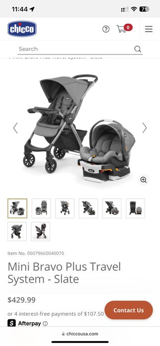 Прогулочная Коляска и Автолюлька Chicco Mini Bravo Plus