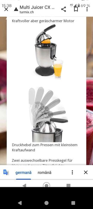 Storcător citrice Multi Juicer CX 650 – Putere 160 W

Putere motor: 16