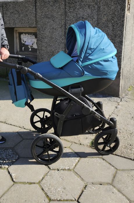 Buba Бебешка количка Zaza 3в1,  Sea Blue