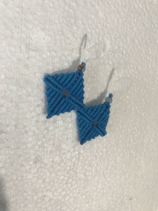 Cercei handmade, macrame de purtat