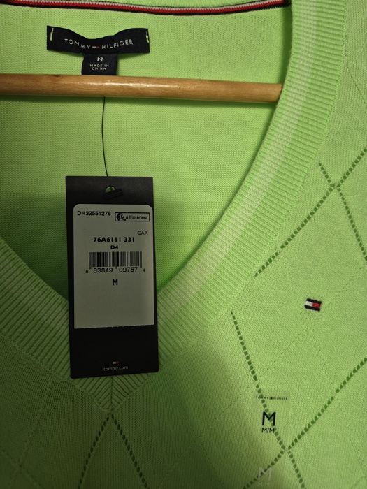 Пуловер в зелено - Tommy Hilfiger