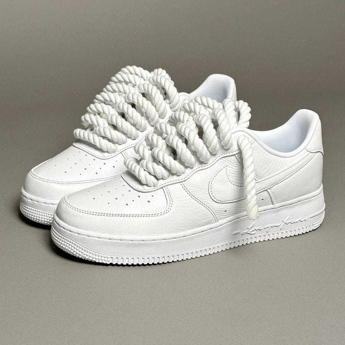 Adidasi Nike AirForce 1 Rope Laces Full White