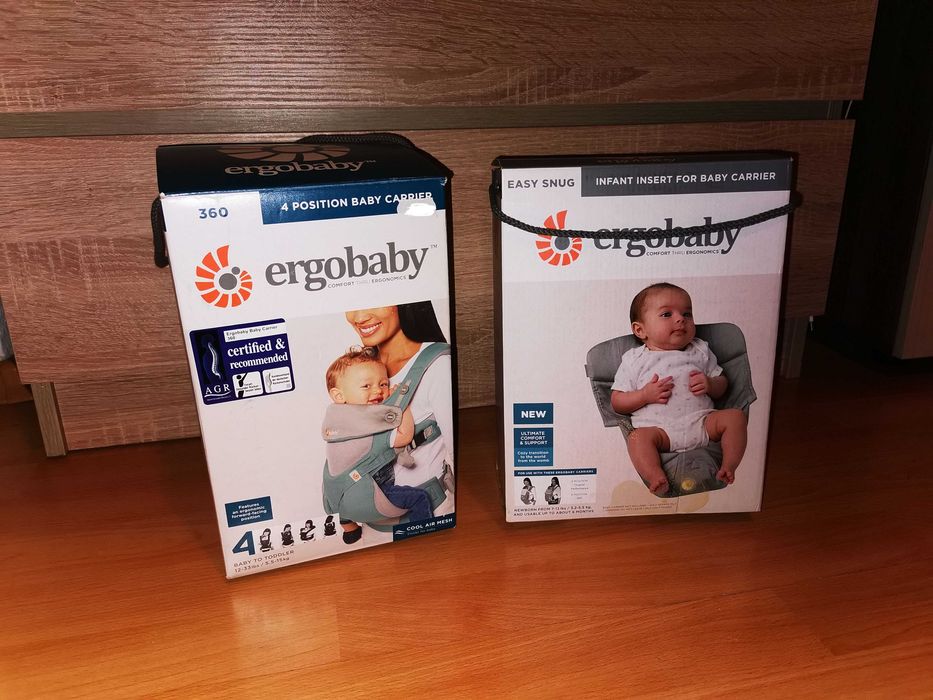 Ергономична раница Ergobaby с протектор + възглавничка за новородено