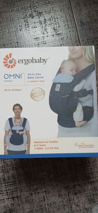Ergobaby Ергономична раница Omni Breeze синя