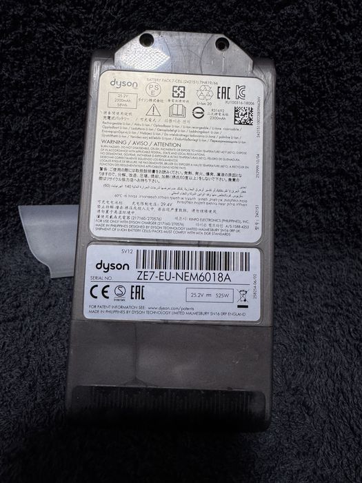 Acumulator Aspirator Dyson V10 SV12 , 25.2 V, 2500 mAh