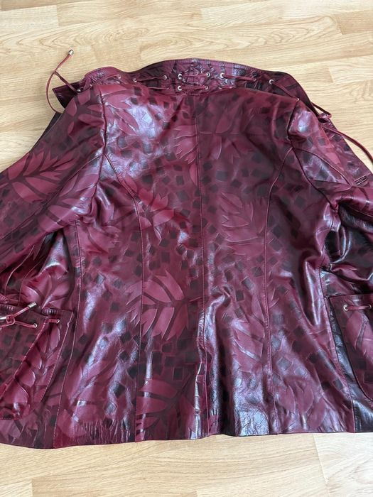 Haină piele naturală măr. L