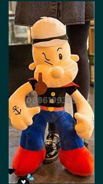 Плюшена играчка Попай Моряка Popeye, 70см