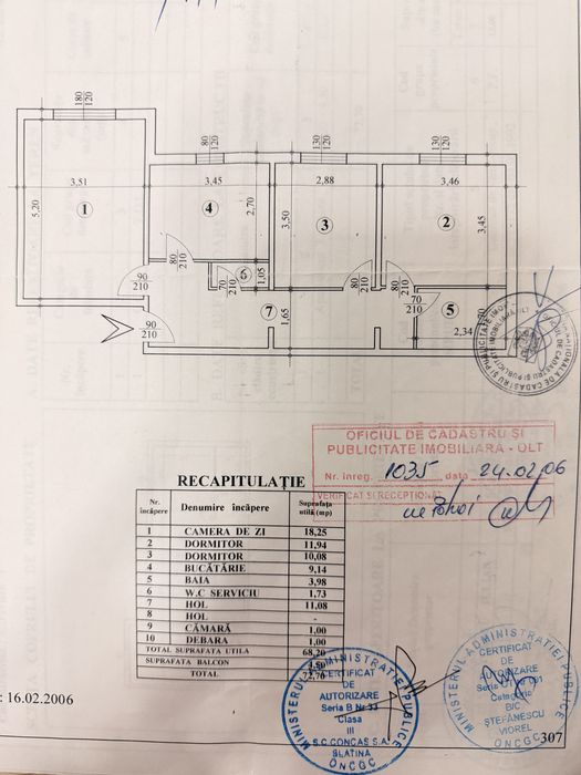 Apartament 3 camere Slatina