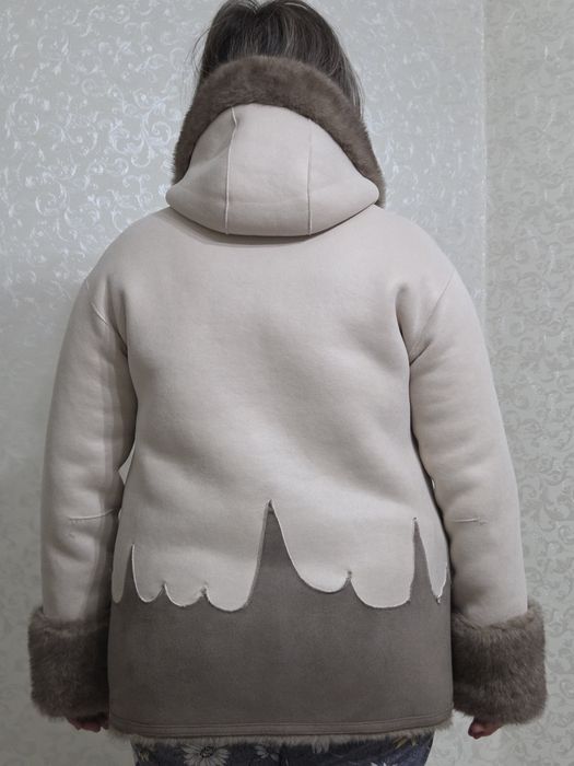 Тёплая дублёнка двухсторонний