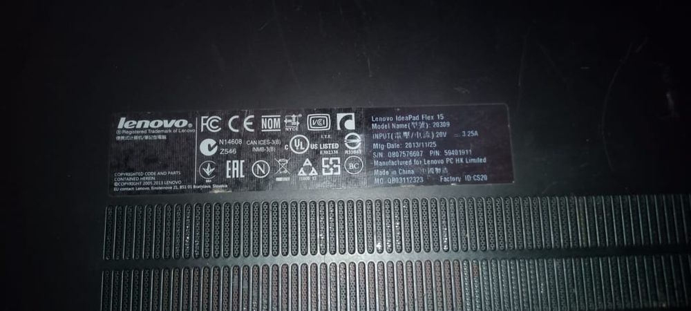 Ноутбук lenovo flex 15