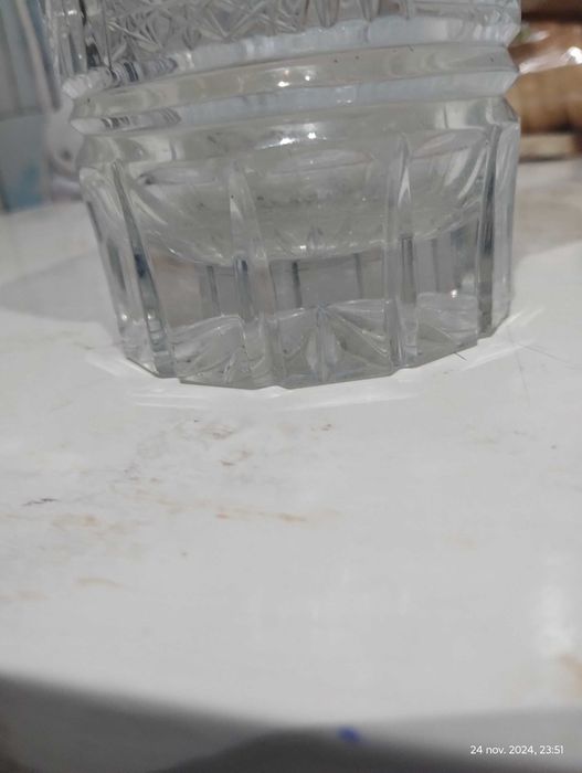 Vaza pt flori din cristal gros