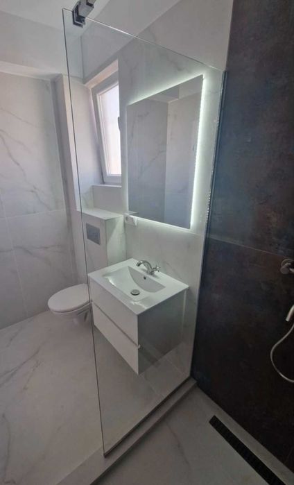 Panou / paravan / cabina dus sticla securizata montaj / comenzi