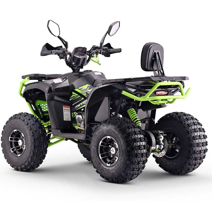 Atv 125cc MNR Troodon Deluxe 8" semi-automat 4T benzina negru/verde
