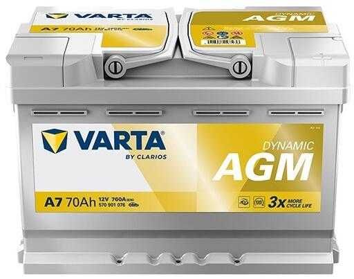 Acumulator auto (baterie) Varta 70 Ah AGM