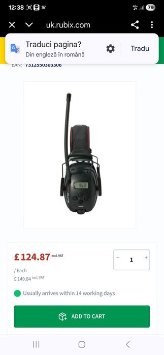 Casti protectie cu radio Howard Leight