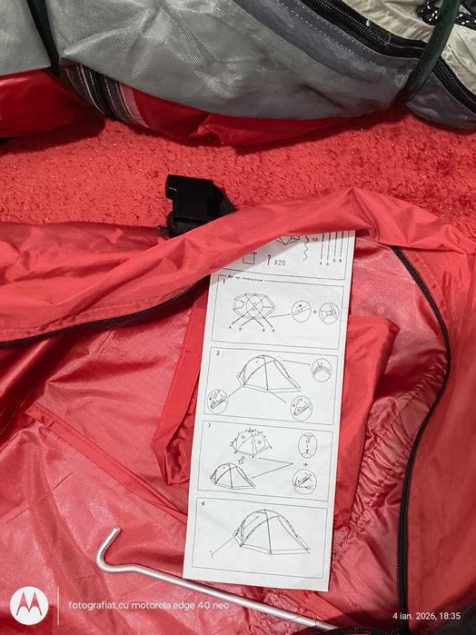 Cort HUSKY Fighter 3–4 pers Nou, 4 anotimpuri, expediție, ultra-rezis