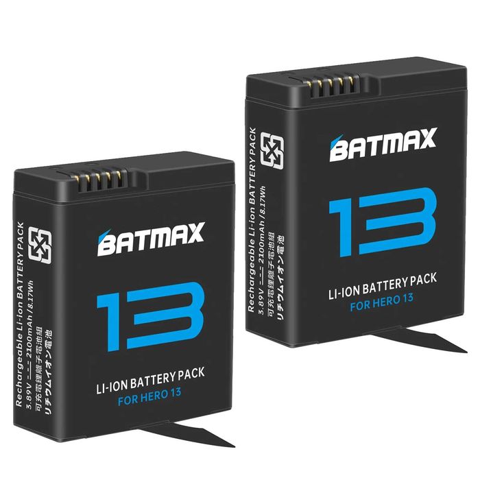 Set 2 acumulatori + incarcator triplu USB-C camera GoPro Hero 13 Black