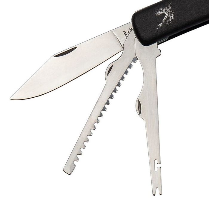 Briceag pescaresc IdeallStore®, Fisherman Tool, otel, 17.5 cm, negru