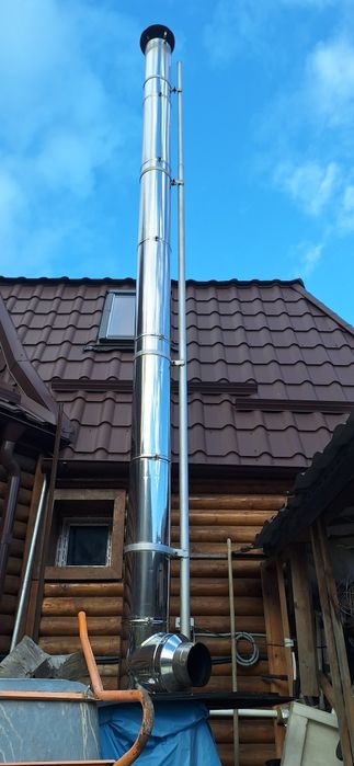 Vand cos de fum inox 6m izolat cu vata 5cm