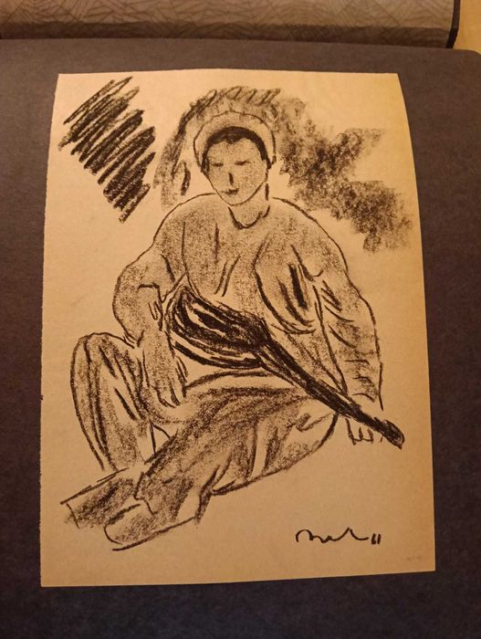 Corneliu Baba, ’Album cu 18 lucrari’| Grafica, carbune pe hartie