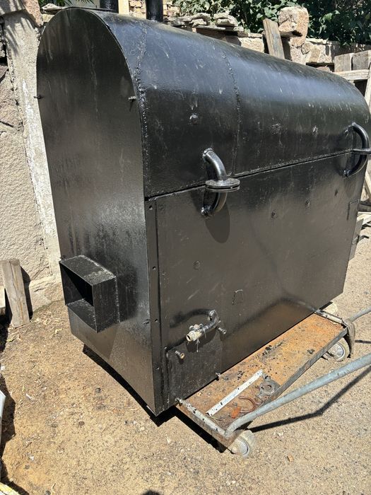 Печь  КВ -40, стояла на помещении 500 м2.