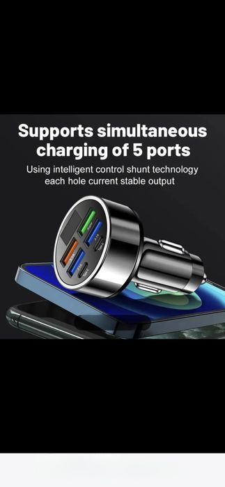 Incarcator Usb auto 12 v / 24 v