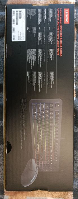 Kit tastatura + mouse gaming Lenovo Legion KM310 RGB, US layout, Negru