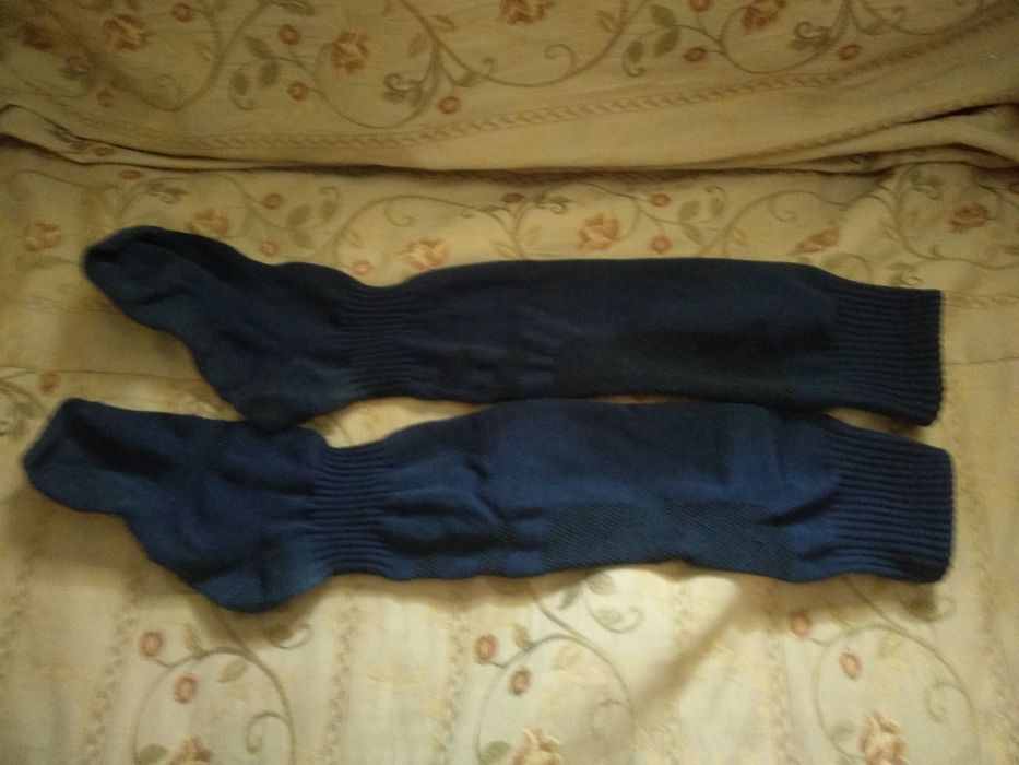 Синие гетры футбольные