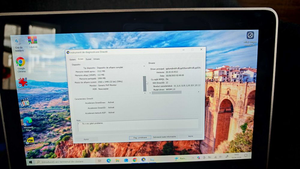 Dell Dell XPS 11 (P16T), i5 ecran tactil QHD 11.6",  sau dezmembrez