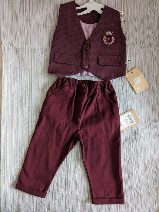 Set pentru botez baiat bebelus 6-9 luni