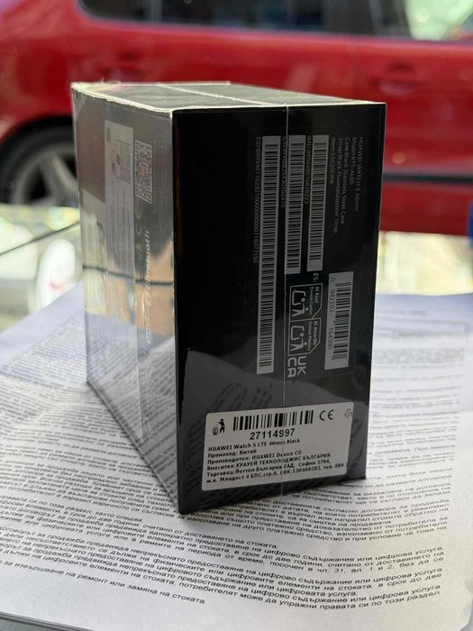 Чисто нов смарт часовник Huawei Watch 5 LTE 46 mm Black + гаранция