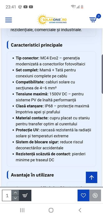 Mufe panouri solare MC4 EVO2