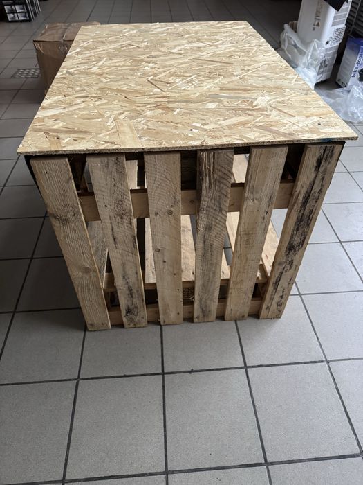 Masa din paleti cu placa OSB 8mm
