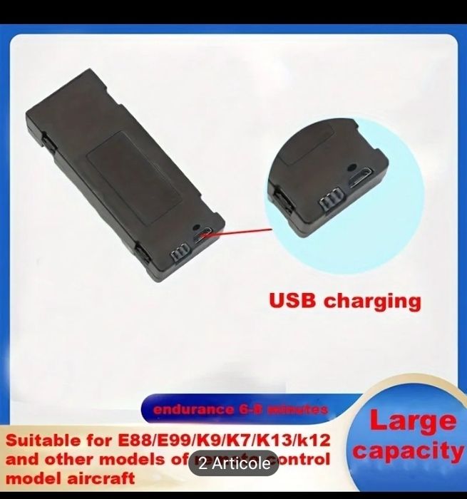 Baterie  drona jucărie copii