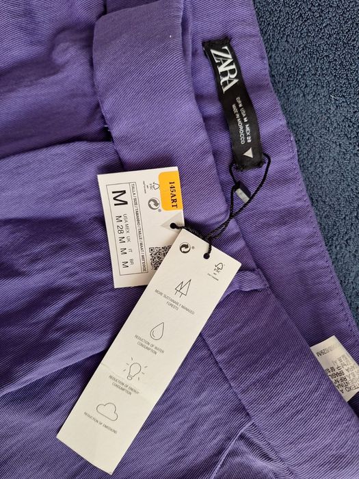 Pantaloni ZARA noi eleganți mov– mărime S si M