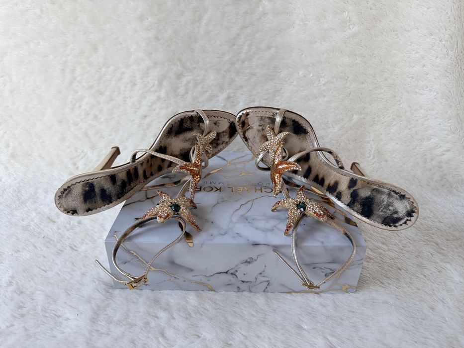 Roberto Cavalli -sanda  dama- rare gold crystal