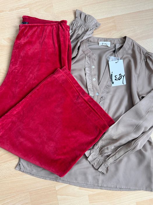 Страхотен червен панталон gudrunsjoden и нова туника I Say